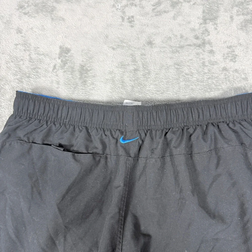 Nike Mens XL Swim Trunks Black Blue Mesh Lined Quick Dry